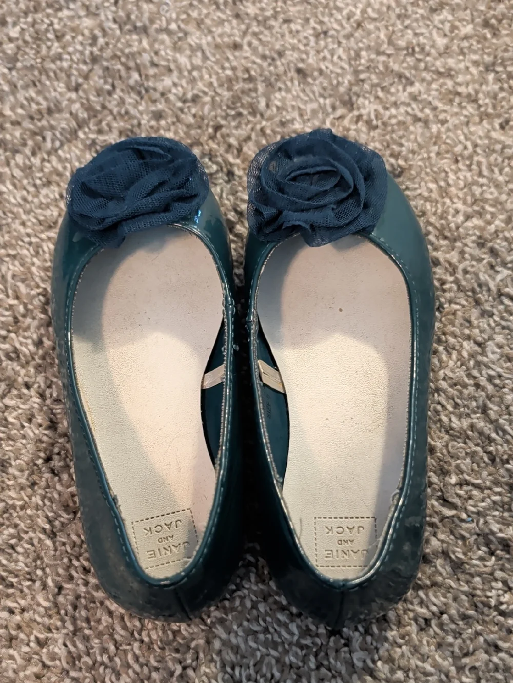 Janie and Jack shiny teal